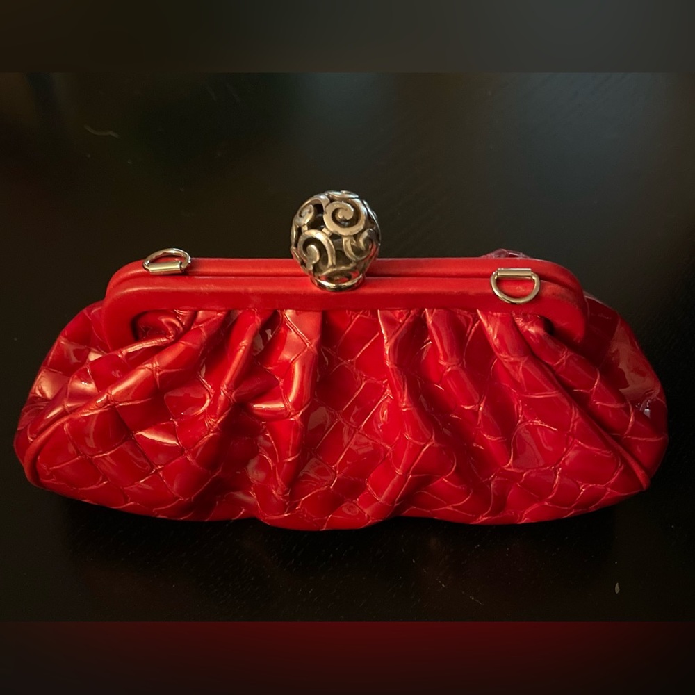 Brighton Lipstick Croc Pouch/Clutch